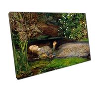 John Everett Millais Ophelia Canvas Wall Art print on canvas Picture for Home Office Decor 76x51cm (30x20In)