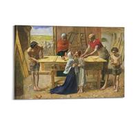 John Everett Millais Print - Christ In The House of His Parents Wall Art Picture Canvas Prints Bedroom Living Room Decor 08x12inch(20x30cm)