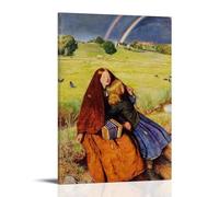 John Everett Millais The Blind Girl Outstanding Works Poster Wall Art Bedroom Prints Home Decor Hanging Picture Canvas Paintings 12x18inch(30x45cm)