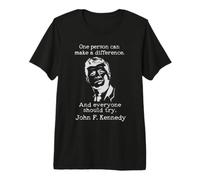 John F Kennedy One Person Can Make A Difference Quote Premium T-Shirt