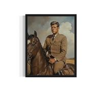 John F. Kennedy President Wall Art Print Poster, Official Presidential Portrait Artwork Decor Gallery Collection, Painting Vintage Art Decor 85 (John F. Kennedy, 8 x 10 inches, Unframed)