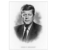 John F Kennedy Print by Unknown Artist - Print 10"x8" (25x20cm) (584100)