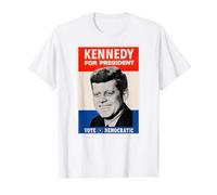 John F. Kennedy Vote Democratic Value Graphic T-Shirt, Men, White, S