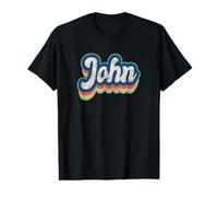 John First Name Boy Vintage Style 70s 80s Personalised Value Graphic T-Shirt
