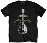 John Fogerty 'Lasso Signature' (Black) T-Shirt - New & Official! Blacks
