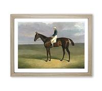 John Frederick Herring 'Margrave' with James Robinson Classic Painting Framed Print | A2 Oak Framed Wall Art | Ready to Hang | Classic Historical Picture | Living Room Bedroom Lounge Office