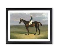 John Frederick Herring 'Margrave' with James Robinson Classic Painting Framed Print | A4 Black Framed Wall Art | Ready to Hang | Classic Historical Picture | Living Room Bedroom Lounge Office