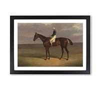 John Frederick Herring 'Margrave' with James Robinson Framed Print | A2 Oak Framed Wall Art | Ready to Hang | Modern Nature Picture | Living Room Bedroom Lounge Office