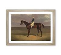 John Frederick Herring 'Margrave' with James Robinson Framed Print | A2 Oak Framed Wall Art | Ready to Hang | Modern Nature Picture | Living Room Bedroom Lounge Office