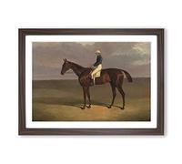 John Frederick Herring 'Margrave' with James Robinson Framed Print | A2 Walnut Framed Wall Art | Ready to Hang | Modern Nature Picture | Living Room Bedroom Lounge Office