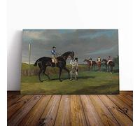 John Frederick Herring The Doncaster Gold Cup Canvas Print | Gallery Wrapped 30mm Frame Wall Art | 24x16 inches | Ready to Hang | Modern Picture | Living Room Bedroom Lounge Office