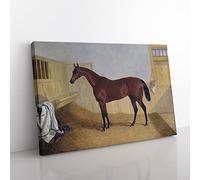 John Frederick Herring William Orde's Filly, Beeswing Classic Painting Canvas Wall Art Print Ready to Hang, Framed Picture for Living Room Bedroom Home Office Décor, 50x35 cm (20x14 Inch)