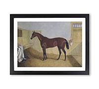 John Frederick Herring William Orde's Filly, Beeswing Classic Painting Framed Wall Art Print, Ready to Hang Picture for Living Room Bedroom Home Office Décor, Black A3 (46 x 34 cm)