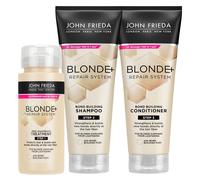 John Frieda Blonde+ Repair Bond-Building 3-Step System: Shampoo, Conditioner & Pre-Treatment (2921930/2922230)