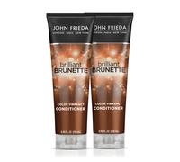 John Frieda Brilliant Brunette Color Protecting Conditioner For Maintaining Color Treated Hair Anti-Fade Conditioner 2-8.45 Oz
