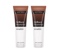 John Frieda Brilliant Brunette Color Vibrancy Shampoo, Brunette Shampoo, 8.45 Fl Oz, Pack of 2