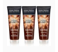 John Frieda Brilliant Brunette Colour Protect Conditioner 250ml x 3