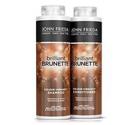 John Frieda Brilliant Brunette Colour Vibrancy Shampoo and Conditioner Duo Pack 2 x 500 ml, Shampoo and Conditioner Bundle for Brunette Hair