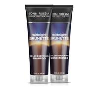 John Frieda Brilliant Brunette Visibly Deeper Bundle: Color Deepening Shampoo & Conditioner 8.3 Ounce Each