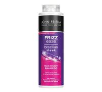 John Frieda Frizz Ease Brazilian Sleek Frizz Immunity Smoothing Shampoo 500ml, Hydrating Shampoo for Frizzy, Coarse Hair