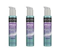 John Frieda Frizz Ease Weightless Wonder Featherlight Smoothing Crème for Frizzy Fine Hair, with Aloe Water, 100ml, Pack of 3