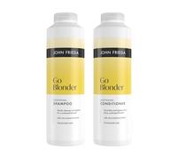 John Frieda Go Blonder Shampoo & Conditioner 500ml x2 | Blonde Hair Care Duo, For Highlighted Hair, Bright Shine