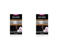 John Frieda Precision Foam Colour 4N, Salon-Finish Dark Natural Brown Hair Dye, Dark Brown Permanent Hair Colour, 100% Grey Coverage (Pack of 2)