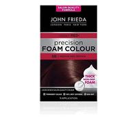 John Frieda Precision Foam Colour 5R, Salon-Finish Medium Red Brown Hair Dye, Permanent Red Brown Hair Colour, 100% Grey Coverage