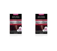 John Frieda Precision Foam Colour 5R, Salon-Finish Medium Red Brown Hair Dye, Permanent Red Brown Hair Colour, 100% Grey Coverage (Pack of 2)