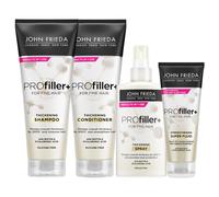 John Frieda Profiller+ Haircare Bundle - Shampoo, Conditioner, Spray & Super Fluid