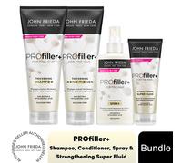 John Frieda Profiller+ Haircare Range- Shampoo, Conditioner, Spray & Super Fluid