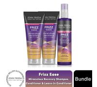 John Frieda Recovery Shampoo & Conditioner 250ml w/ Leave-In Conditioner, 200ml