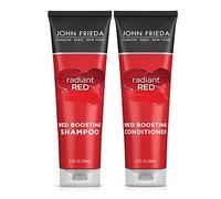 John Frieda Red Enhancing Shampoo & Conditioner Bundle, Radiant Red Hair Care for Redheads, Helps Enhance Shades, Pomegranate & Vitamin E