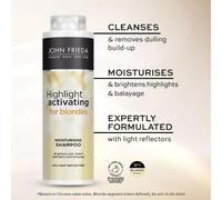 JOHN FRIEDA SHEER BLONDE HIGHLIGHT ACTIVATING MOISTURISING HAIR SHAMPOO 500ml