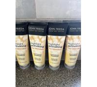 John Frieda Sheer Blonde Highlight Activating Moisturising Shampoo 4 x 250ml NEW