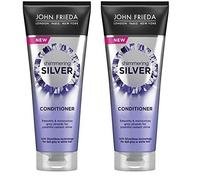 John Frieda Shimmering Silver Conditioner 250 ml for Dull Grey or White Hair with SilverGloss Technology (Pack of 2)