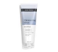 John Frieda Shimmering Silver Shampoo 250ml | Grey Hair Care, White Hair Support, Soft Shine
