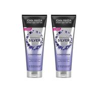 John Frieda Silver Conditioner 250ml x2 for Grey & White Hair Toning Care