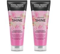 John Frieda Vibrant Shine Weightless Colour Shine Conditioner 250ml, White (Pack of 2)