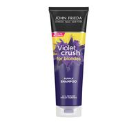 John Frieda Violet Crush Purple Shampoo for Blonde Hair Blonde Toner Neutralizes Brassy Yellow Tones for Bleached Platinum an
