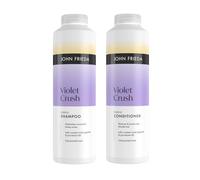 John Frieda Violet Crush Shampoo & Conditioner 500ml x2. Blonde Hair Toning Duo for Soft Feel and Shine Support