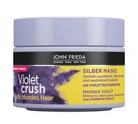John Frieda Violet Crush Silver Mask - Contents: 250 ml - For Blonde Hair - Neutralises Yellow Tint - Repairs Hair Damage