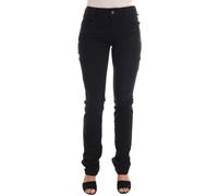 John Galliano Women's Black Cotton Denim Stretch Regular Fit Jeans | Size: 10 John Galliano Black 10