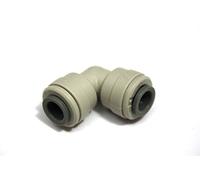 John Guest Equal Elbow 1/4 inch Tube OD x 1/4 inch Tube OD (one Supplied)