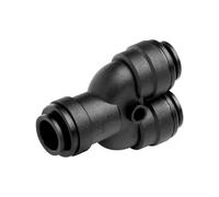 John Guest 12mm Push Fit 2 Way Y Divider Black / Manifold (Pack of 3) John Guest Black