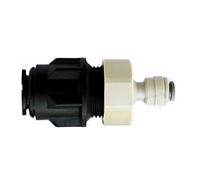 John Guest 15mm Pipe To 1/4" Push Fit - Fridge Water Filter Pipe Adapter