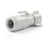 John Guest 15mm x 1/2" BSP Service Valve With Tap Connector Tool Free (Pack Of 5) in Silver John Guest Silver