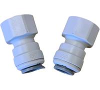 John Guest 2 x 1/2" BSP to 12mm Female Water Adapter