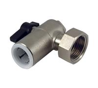 John Guest 22mm Underfloor Heating Angle Ball Valve in Silver John Guest Silver