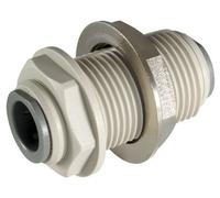 JOHN GUEST - 3/8" OD TUBE BULKHEAD CONNECTOR - Bulkhead Connectors (Push-in Fittings, Imperial)